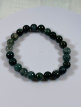 (#196) - MOSS AGATE CRYSTAL BRACELET - NEW - $281.36 MXN