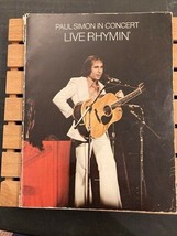 Paul Simon In Concert Live Rhymin&#39; Sheet Music 1974 Piano Vocal Guitar. - £7.21 GBP