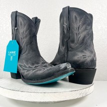 NEW Lane LEXINGTON Black Cowboy Boots Sz 9 Short Western Leather Ankle Snip Toe - £154.31 GBP