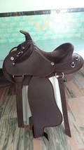 Beauitiful Half breed saddle on synthetic super soft material with horn 17&quot; - $427.25