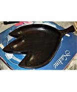 Wooden Leaf Shaped  Serving Snack Tray - $19.89 CAD
