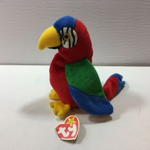 TY Jabber Parrot Tropical Bird Beanie Baby Plush Collection October 10 1997 - £15.97 GBP