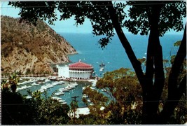 Aerial View Postcard Avalon Bay Catalina Island California Postmarked 1977 - £11.78 GBP