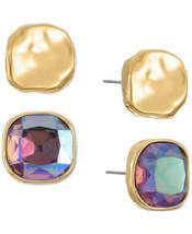 Style and Co 2-PC. Set Colored Stone Square Stud Earrings - £10.35 GBP