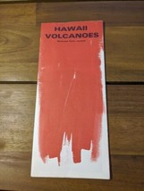 Vintage 1972 Hawaii Volcanoes National Park Travel Brochure Map - $35.63