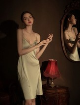 Original Vintage Satin Dress Nightgown, Exquisite Lingerie Dress - £30.37 GBP