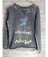 Disney Women&#39;s Lilo Stitch Let Adventures Begin Crop Pullover Graphic Sw... - $323.48 MXN