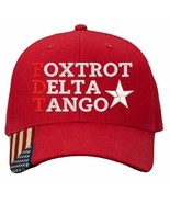 Foxtrot Tango Delta Hat Embroidered Donald Trump Hat RED Adjustable hat ... - $495.41 MXN