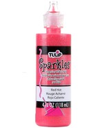 Tulip Dimensional Fabric Paint 4oz Sparkles  Red Hot - $286.19 MXN Tulip Dimensional Fabric Paint 4oz Sparkles  Red Hot - $286.19 MXN