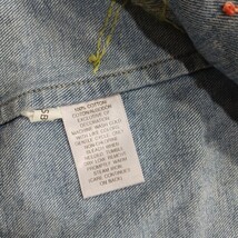 Susan Bristol Casuals Women's Blue Denim Vest Button Up Floral Size Large image 4