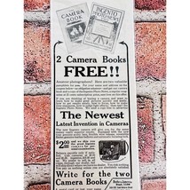 1914 Burke &amp; James Camera - 2 Books Free - Original Antique Vtg PRINT AD - £11.47 GBP