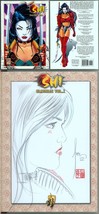 Billy Tucci SIGNED Shi Omnibus w/ Original Comic Art Sketch Tomoe + Shi vs Tomoe - £201.93 GBP