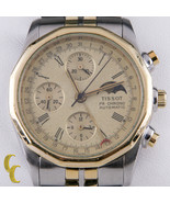 Tissot Bicolore PR 100 Automatico Cronografo Fase Lunare Watch Valjoux 7... - $5,166.76 CAD