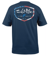 Mens Salt Life Amerishield Short Sleeve T-Shirt - Large Tall - NWT - $21.99