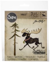 Sizzix Thinlits Dies By Tim Holtz 12 Per Pkg Merry Moose - $805.40 MXN