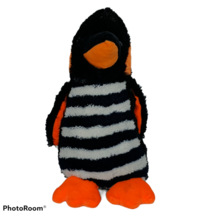 EEC International Black Orange White Penguin Bird Plush Stuffed Animal 12.5&quot; - £15.82 GBP