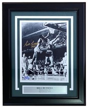Bill Russell Autografato con Cornice 8x10 Boston Celtics Vs Lakers Foto ... - £379.40 GBP