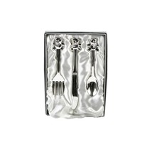 Silver Plated Teddy Cutlery Set - Lovely Gift for New Baby, Christening or Bapti - $29.00