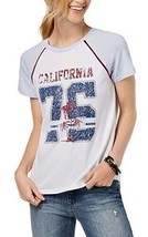 Rebellious One Juniors Cotton California Graphic T-Shirt Color White Size L - $58.80