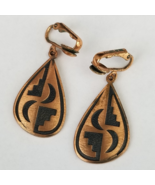 VINTAGE ESTATE &quot;WM Co&quot; NATIVE SOUTHWESTERN COPPER EARINGS clamp on - $299.93 MXN