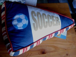 Disney Dreams Sports Soccor/Basketball Pennant Shaped Flag Pillow - BRAN... - $24.74