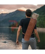 Back Arrow Quiver Genuine Cow Leather Arrow Holder Traditional Handmade ... - $698.55 MXN