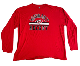 NHL Hockey Carolina Hurricanes 3XL Red Long Sleeve TShirt - £15.43 GBP
