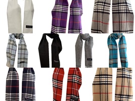 Variety Color 100% Cashmere Women Men Winter Scarf Scarves Made in Scotland - £14.46 GBP