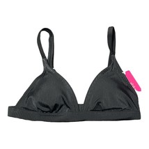 Xhilaration Juniors Black Ribbed Bralette Bikini Swim Top Size XS 00 New - $5.90
