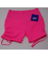 Joy Lab Seamless Bike Shorts Side Cinch Textured Hot Pink Women’s XS NWT - $9.89