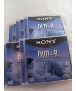 Sony DVD+R Recordable Disc 4.7GB 120min Lot of 5 - $29.57 CAD