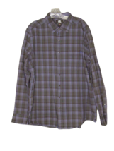 Rock &amp; Republic Button Down Shirt Mens Size XL Blue/Black Long Sleeve Plaid - £10.82 GBP