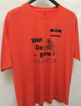 Ultra Club Shirt 2XL Cool Dry Orange Tour De Brew Athletic T Shirt Rare - £17.21 GBP