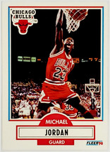  Michael Jordan 1990 Fleer Basketball Card #26 Hof Nba, Chicago Bulls &quot;Goat&quot;! - £48.07 GBP