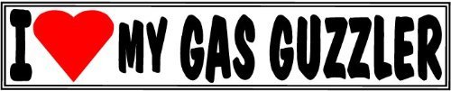I LUV My Gas Guzzler - Decal - 10 inch X 2 inch (4X4 Vehicle Decal) - $4.99