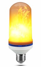 Munetoshi 5 Pcs LED Fire Bulbs E26 4 Modes Upside Down Flame Effect Ligh... - $13.78