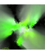 Green Galaxy - Abstract Art Print - $110.69 CAD