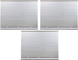 Radiance 3320146 Cordless Rollup Shade Vinyl 48&quot; W X 72&quot; H White (3-Pack) - $122.27 CAD
