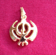 Stunning silver or gold plated small or medium legend khanda pendant gif... - $4.38