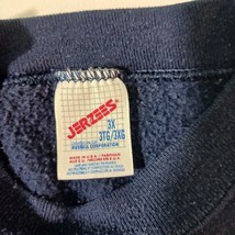 Vintage Jerzees Sweatshirt Adult Men's 3X Blue Sweater Chest 54" Made In USA image 4