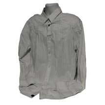 Roar Shirt Men&#39;s XXL Long Sleeve Navigator Double Sided Embroidery White - £21.52 GBP