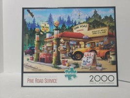 Buffalo Games PINE ROAD SERVICE Hiro Tanikawa 2000 Piece Puzzle - £9.29 GBP