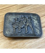 Vintage 1776 1976 Bicentennial Spirit of America Belt Buckle KG JD - £11.15 GBP