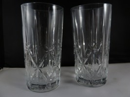 Crystal Highball Drinkware Glass Set Tall Drinking Glasses 13 Ounces set of 2 - £17.99 GBP