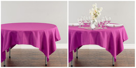 70 in. Square Polyester Tablecloths Wedding &amp; Event - Purple Wine - P01 - $31.35