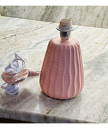 Intertek Light Pink Mini Modern Ceramic Texture Lamp. No Shade 8 Inch Tall - £27.93 GBP