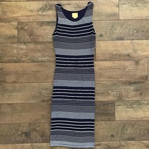 Anthropologie Maeve Edisto Stripe Navy Column Dress Small EUC - $29.99