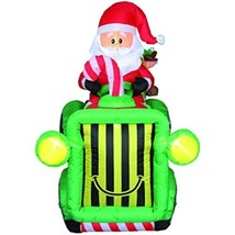 Santa with Tractor Inflatable - £99.06 GBP