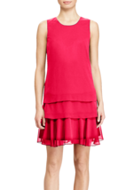 NEW AMERICAN LIVING PINK TIERED SHIFT DRESS SIZE 16 - £47.20 GBP