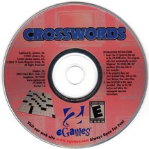 eGames Crosswords (PC-CD, 2004) for Windows 98/ME/2K/XP - New CD in SLEEVE - £3.17 GBP